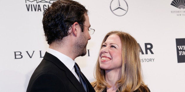 NEW YORK, NY - FEBRUARY 05: Marc Mezvinsky and Chelsea Clinton attend the 2014 amfAR New York Gala at Cipriani Wall Street on February 5, 2014 in New York City. (Photo by Kevin Tachman/WireImage)