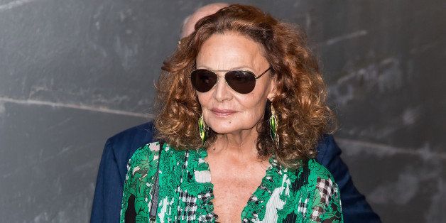 NEW YORK, NY - SEPTEMBER 07: Designer Diane Von Furstenberg is seen at the Diane Von Furstenberg fashion show during Mercedes-Benz Fashion Week Spring 2015 at Spring Studios on September 7, 2014 in New York City. (Photo by Gilbert Carrasquillo/Getty Images)