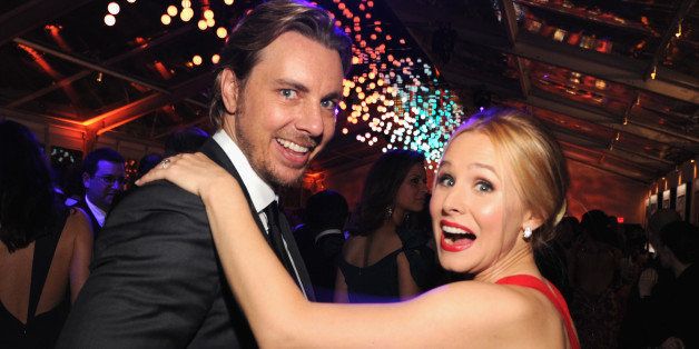 WEST HOLLYWOOD, CA - MARCH 02: (EXCLUSIVE ACCESS, SPECIAL RATES APPLY) Dax Shepard and Kristen Bell attend the 2014 Vanity Fair Oscar Party Hosted By Graydon Carter on March 2, 2014 in West Hollywood, California. (Photo by Kevin Mazur/VF14/WireImage)