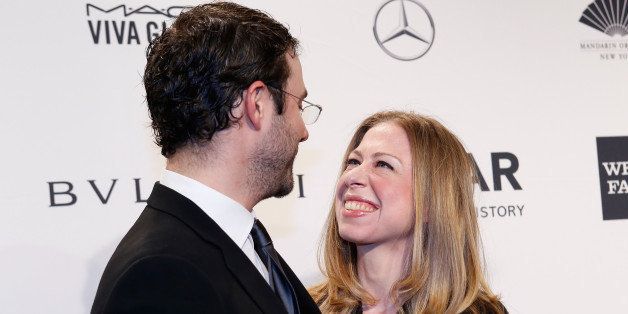 NEW YORK, NY - FEBRUARY 05: Marc Mezvinsky and Chelsea Clinton attend the 2014 amfAR New York Gala at Cipriani Wall Street on February 5, 2014 in New York City. (Photo by Kevin Tachman/WireImage)