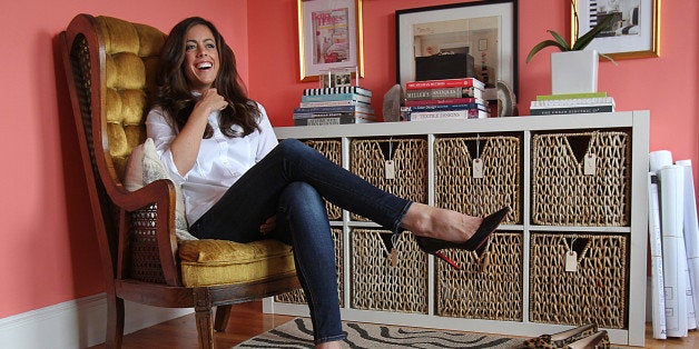 NEWTON, MA - SEPTEMBER 29: Interior designer/writer Erin Gates, has a new book out called 'Elements of Style: Designing a Home and a Life.' She is photographed in her studio. (Photo by Suzanne Kreiter/The Boston Globe via Getty Images)