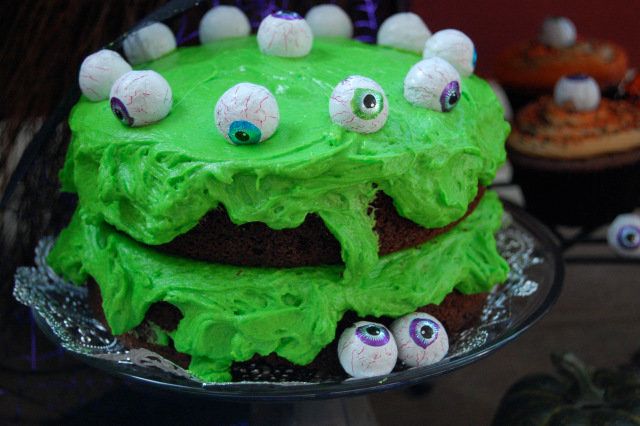 Chocolate Layer Cake With Frog Frosting