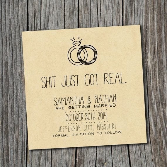 18 Wedding Ideas That Will Only Eal To The Most Awesome Of This Very Informal Save The Date