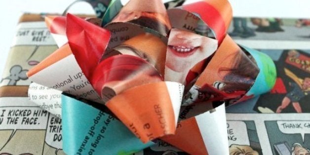 Pretty cool to make out of scraps of wrapping paper!