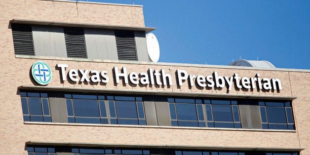 DALLAS, TX - OCTOBER 15: The Texas Health Presbyterian Hospital, where health care workers Amber Vinson and Nina Pham are being treated for the Ebola virus is seen on October 15, 2014 in Dallas, Texas. The newest case of nurse Amber Vinson joins nurse Nina Pham, who also contracted the Ebola virus at Texas Heath Presbyterian Hospital while treating patient Thomas Eric Duncan, who has since died. (Photo by Stewart F. House/Getty Images)