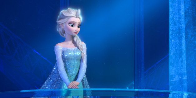 RETRANSMISSION TO CORRECT THE VOICE TO IDINA MENZEL -This image released by Disney shows a teenage Elsa the Snow Queen, voiced by Idina Menzel, in a scene from the animated feature "Frozen." The movie's popularity has spilled over into demand for "Frozen"-related merchandise, trips and visits with "Frozen" characters at Disney parks. (AP Photo/Disney)