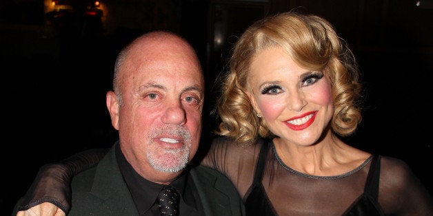 NEW YORK, NY - JUNE 11: (EXCLUSIVE COVERAGE) Billy Joel and Christie Brinkley pose backstage at the long running hit musical 'Chicago' on Broadway at The Ambassador Theater on June 11, 2011 in New York City. (Photo by Bruce Glikas/FilmMagic)