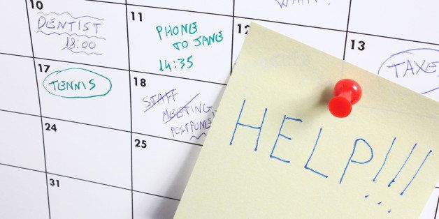 word "help" on calendar
