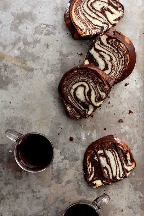 Zebra Pound Cake