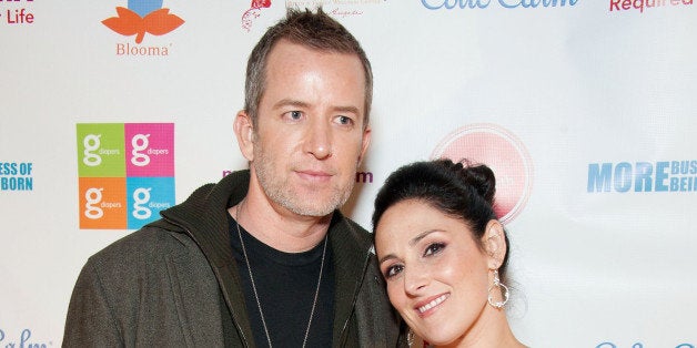 LOS ANGELES, CA - NOVEMBER 09: Actress Ricki Lake (R) and her fiance Christian Evans arrive at the Los Angeles premiere of 'More Business of Being Born' at Laemmle's Royal Theatre on November 9, 2011 in Los Angeles, California. (Photo by Amanda Edwards/FilmMagic)