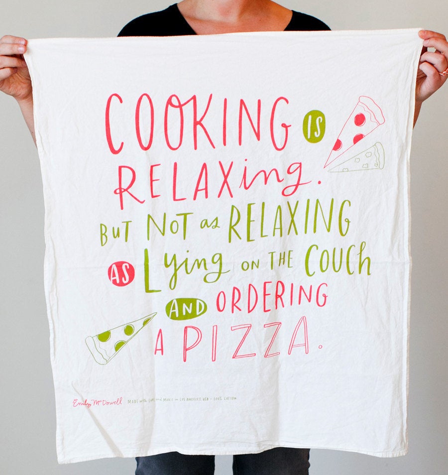 Cooking Is Hard Tea Towel