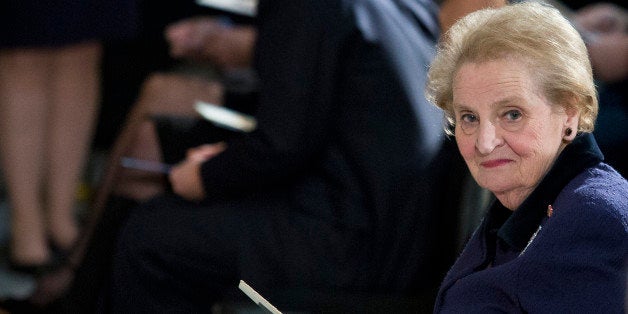 WASHINGTON, DC - NOVEMBER 19: Madeleine Albright, former U.S. Secretary of State, attends a dedication ceremony for a bust of the late Czech leader Vaclav Havel on Capitol Hill, November 19, 2014 in Washington, DC. Havel served as president of Czechoslovakia from 1989 to 1993 and served as president of the Czech Republic from 1993 to 2003. (Photo by Drew Angerer/Getty Images)