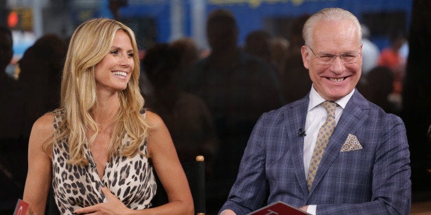 GOOD MORNING AMERICA - Heidi Klum, Tim Gunn, Zac Posen and Nina Garcia of 'Project Runway,' are guests on 'Good Morning America,' 7/23/13, airing on the ABC Television Network. (Photo by Fred Lee/ABC via Getty Images)HEIDI KLUM, TIM GUNN