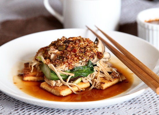 Crispy Tofu And Mushroom Medley