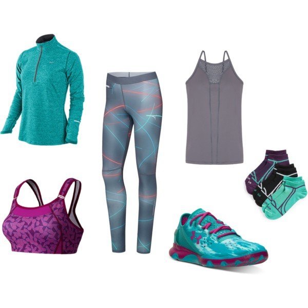 workout outfits polyvore