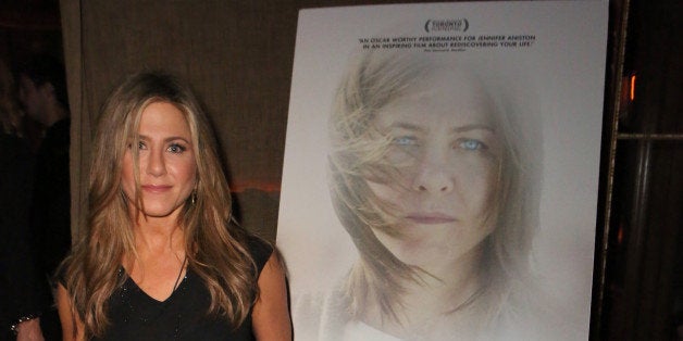 HOLLYWOOD, CA - DECEMBER 05: Actress Jennifer Aniston attends the CAKE party for Jennifer Aniston hosted by Perrier-Jouet And Cinelou Films at Chateau Marmont's Bar Marmont on December 5, 2014 in Hollywood, California. (Photo by Ari Perilstein/Getty Images for Cinelou)