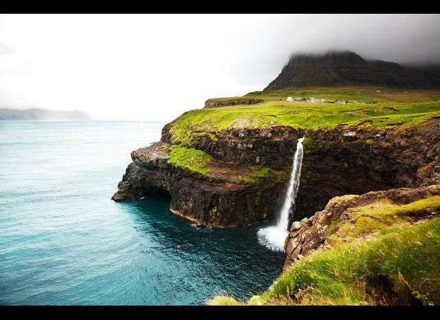 Bøssdalsfossur Falls—the Faroe Islands