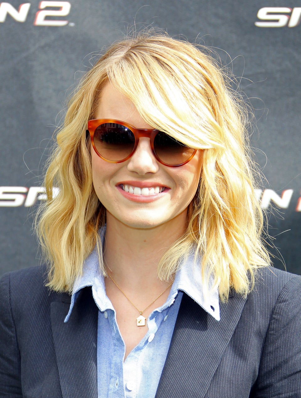 Emma Stone's Sideswept, '80s Waves 