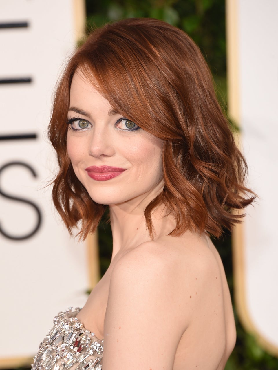 Emma Stone's Curtain Bangs Hair Makeover: Photos – Hollywood Life