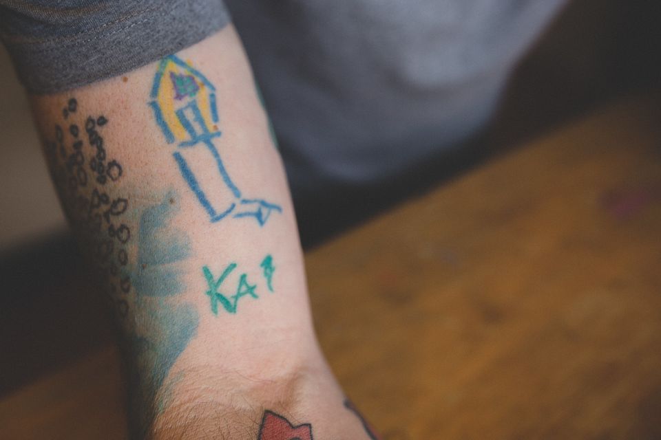 This Dad Has Been Getting His Son's Drawings Tattooed On His Arms For 7  Years | HuffPost Life