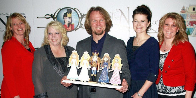 LAS VEGAS, NV - DECEMBER 15: Cast of TLC's 'Sister Wives' Christine Brown, Janelle Brown, Kody Brown, Robyn Brown and Meri Brown attend the Nevada Ballet Theatre's Production of 'The Nutcracker' opening night performance at the Smith Center on December 15, 2012 in Las Vegas, Nevada. (Photo by Marcel Thomas/FilmMagic)