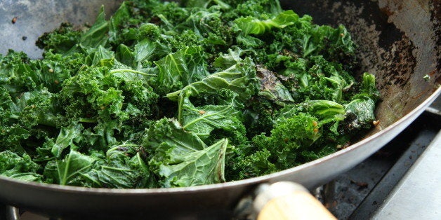 I love Kale, and I really love Kale when it is stir fried with freshly chopped garlic and ginger.