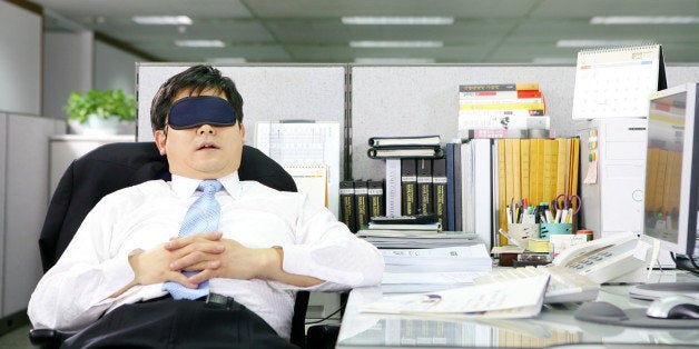 sleeping at your desk