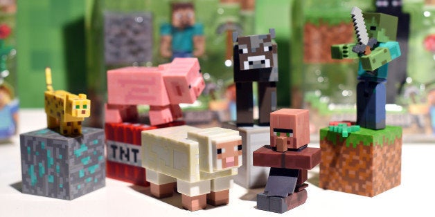 LONDON, ENGLAND - NOVEMBER 05: Minecraft Figures is named one of the top 12 Dream Toys at the Dream Toys Launch on November 5, 2014 in London, England. (Photo by Karwai Tang/WireImage)