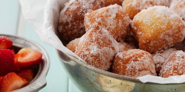 Beignets strawberries