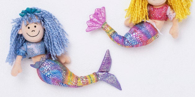 Two mermaid dolls