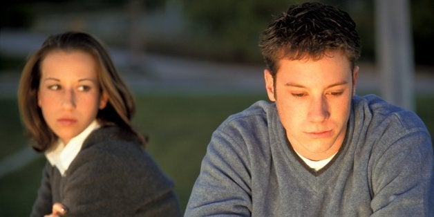 Teen Couple After Argument, Age, 18 Years Old. (Photo by Education Images/UIG via Getty Images)