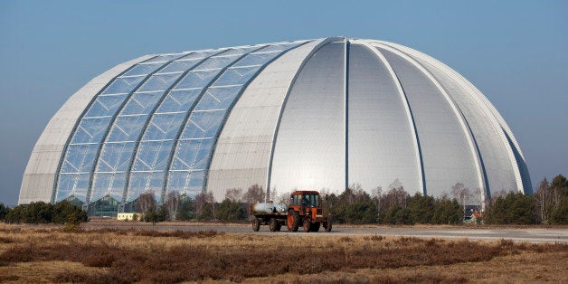 BRAND, GERMANY - MARCH 05: Tropical Islands Resort, a theme park located in the former CargoLifter airship hangar on March 05, 2012, in Brand, Germany. The hangar is the biggest free-standing hall in the world. (Photo by Thomas Trutschel/Photothek via Getty Images)*** Local Caption***