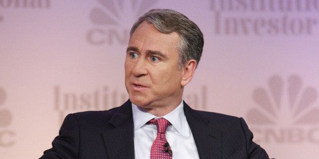 CNBC EVENTS -- Delivering Alpha 2014 -- Pictured: CNBC's Kate Kelly interviews Ken Griffin, Founder and Chief Executive Officer, Citadel at the CNBC Institutional Investor Delivering Alpha Conference in New York -- (Photo by: Heidi Gutman/CNBC/NBCU Photo Bank via Getty Images)