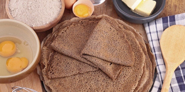 buckwheat crepe with ingredient