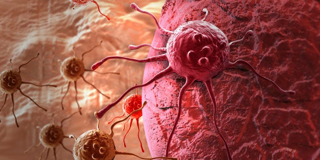 cancer cell made in 3d software