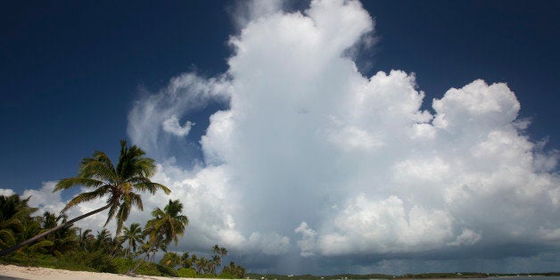 Cumulonimbus cloud developing in the sky.