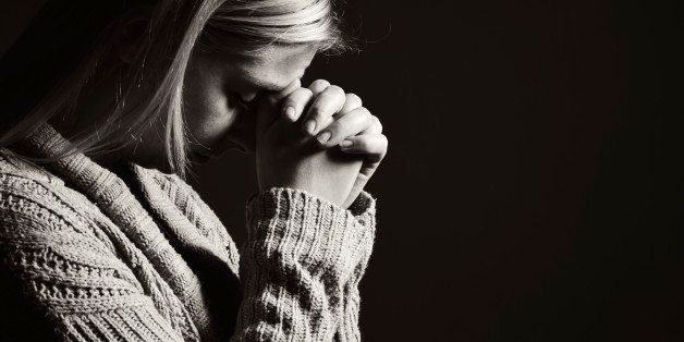 Praying woman.