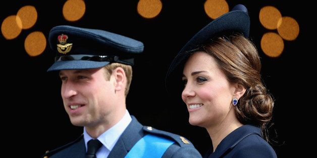 LONDON, ENGLAND - MARCH 13: Prince William, Duke of Cambridge and Catherine, Duchess of Cambridge leave St Paul's Cathedral after a Service of Commemoration for troops who were stationed in Afghanistan on March 13, 2015 in London, England. (Photo by Chris Jackson/Getty Images)