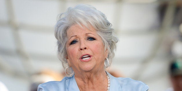 UNIVERSAL CITY, CA - OCTOBER 01: Paula Deen visits 'Extra' at Universal Studios Hollywood on October 1, 2014 in Universal City, California. (Photo by Noel Vasquez/Getty Images)