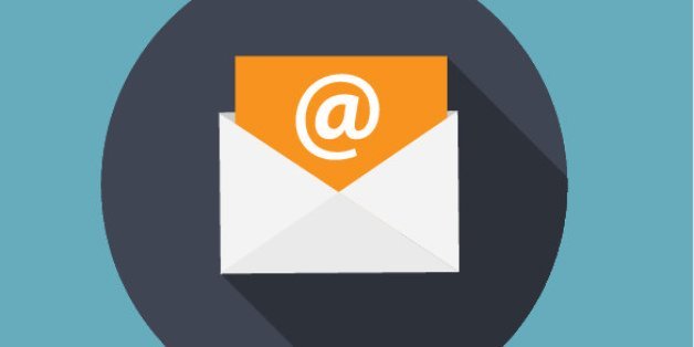 Inbox Mail Flat Concept Vector Illustration