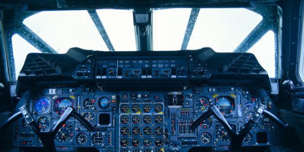Commuter plane control panel