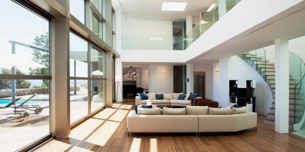 Open living space in modern house