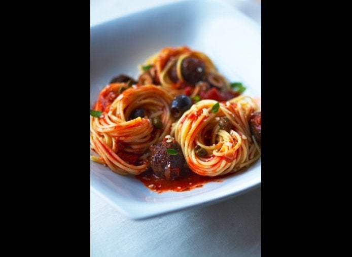 Pasta in Naples, Italy