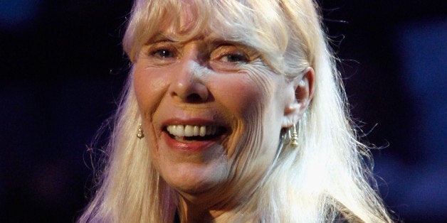 Joni Mitchell performs with Herbie Hancock as part of Nissan Live Sets on Yahoo! Music in Los Angeles on Thursday, March 20, 2008. (AP Photo/Mark Mainz)