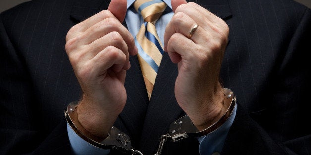 a man in a blue business suit...