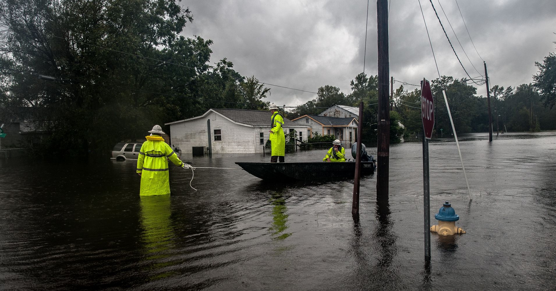 Florence Flooding Breaches Makeshift Levee Reinforcement In North