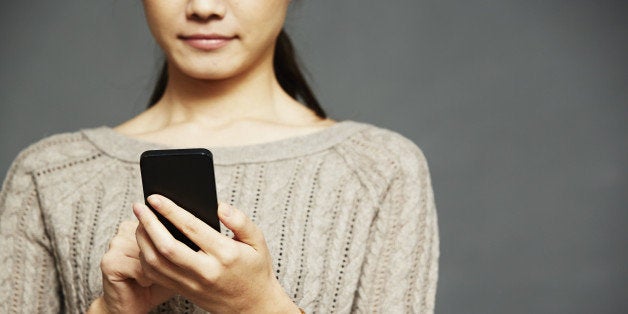 Young woman using smartphone