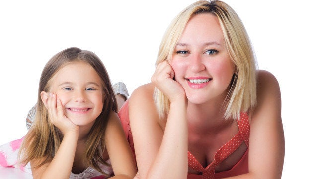 happy mother and daughter...