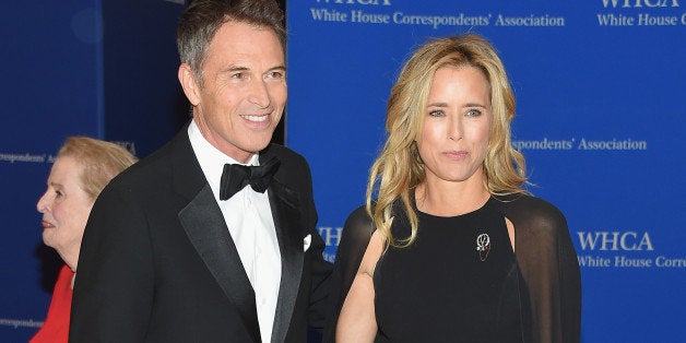 WASHINGTON, DC - APRIL 25: Tim Daly and Tea Leoni attend the 101st Annual White House Correspondents' Association Dinner at the Washington Hilton on April 25, 2015 in Washington, DC. (Photo by Michael Loccisano/Getty Images)