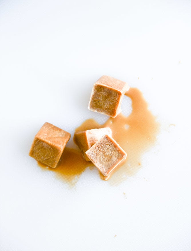 Make coffee ice cubes.